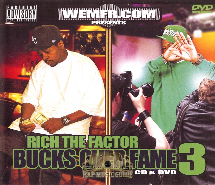 Rich The Factor - Bucks Over Fame 3: CD-R. CD | Rap Music Guide